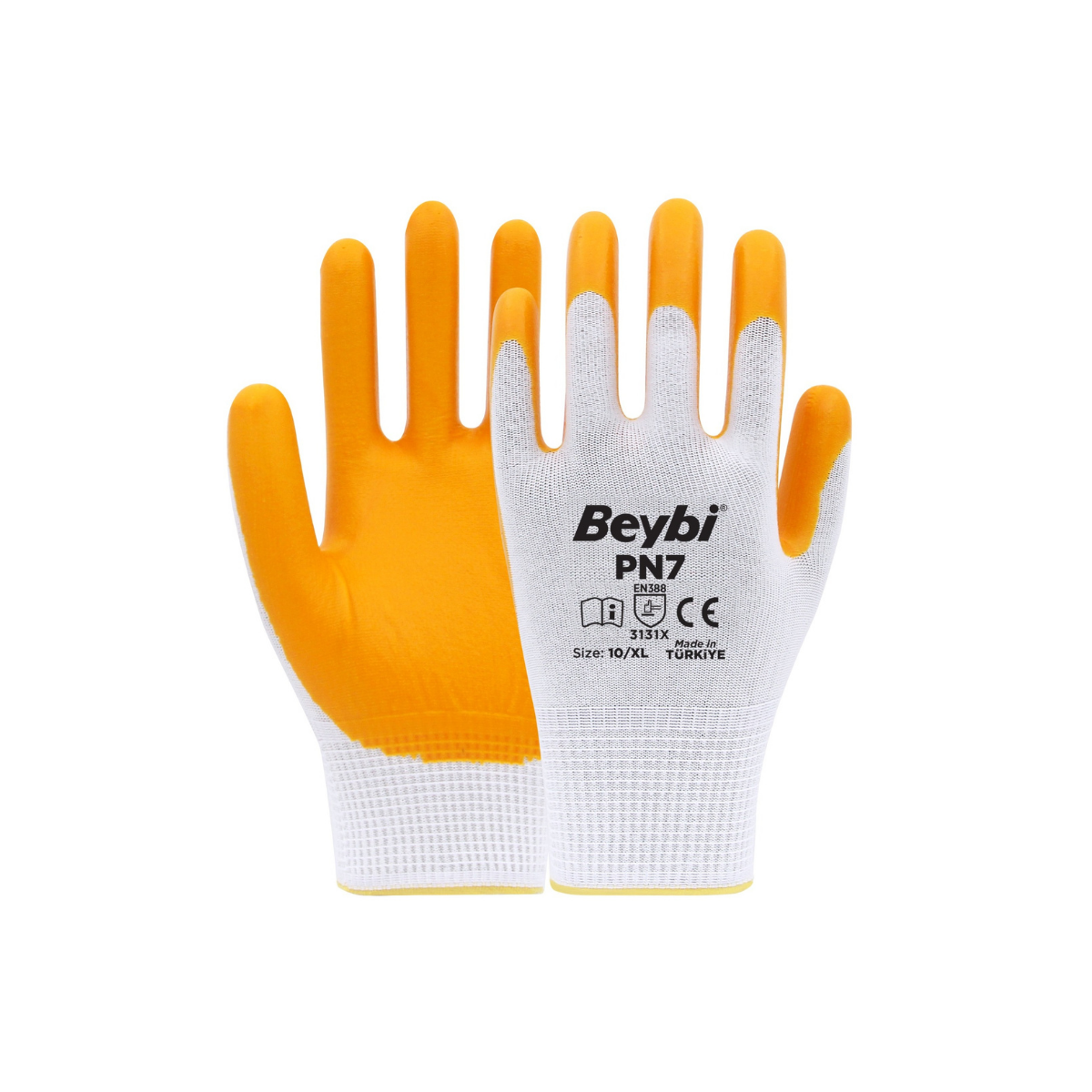 Beybi PN7  Naylon Nitril Eldiven No:9 - 288 Çift