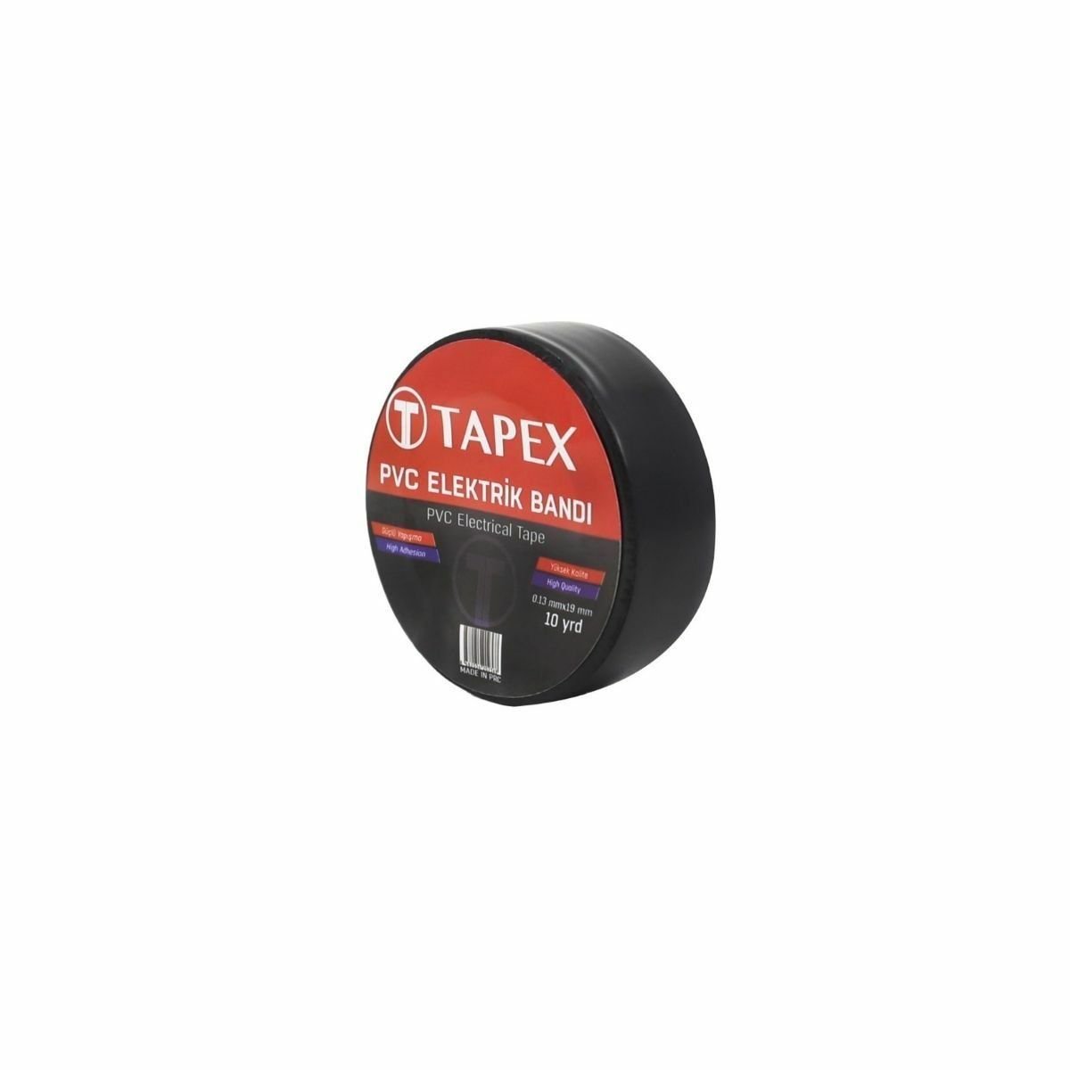 Tapex Elektrik Bantı Siyah - 10 Adet