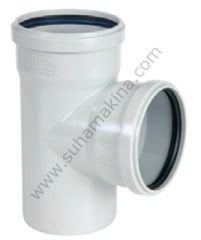 PİLSA 3047046 PVC ATIK SU PS-E TEK ÇATAL 75/75 87,5° (DEPOMUZ TESLİMDİR)