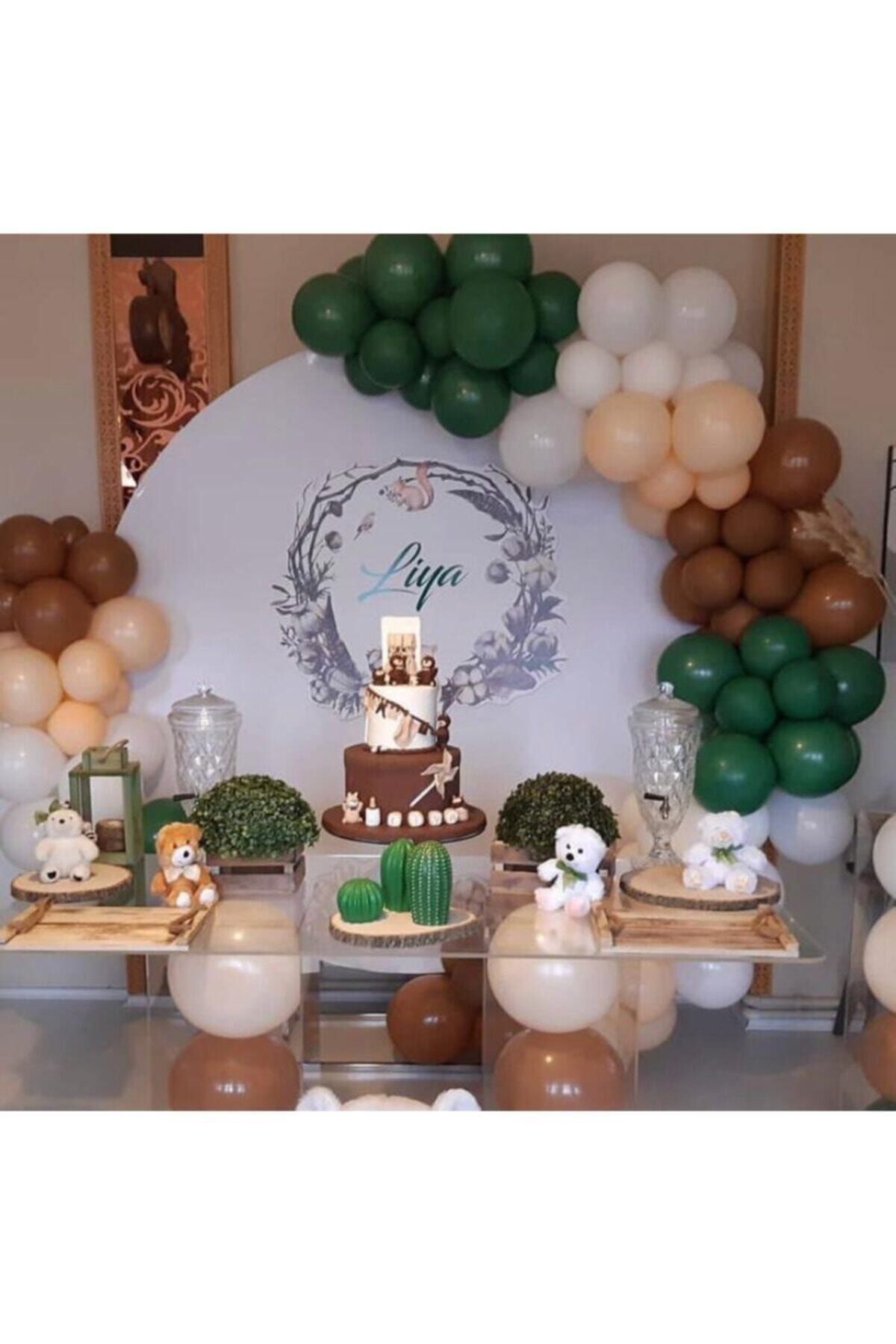 100 Adet Pastel Balon Konsept Zincir