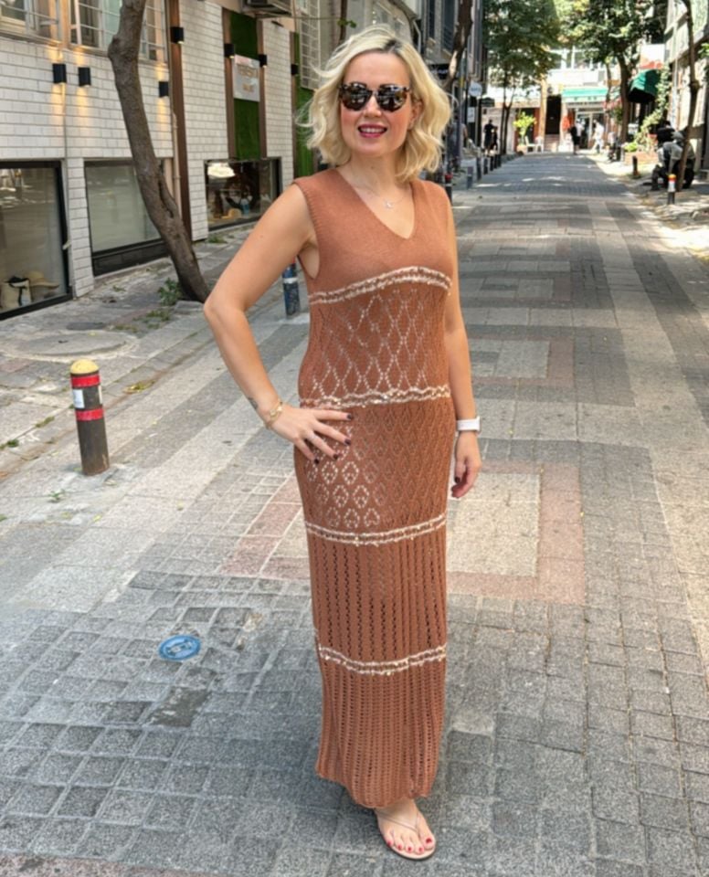 Bamora Bronz Elbise