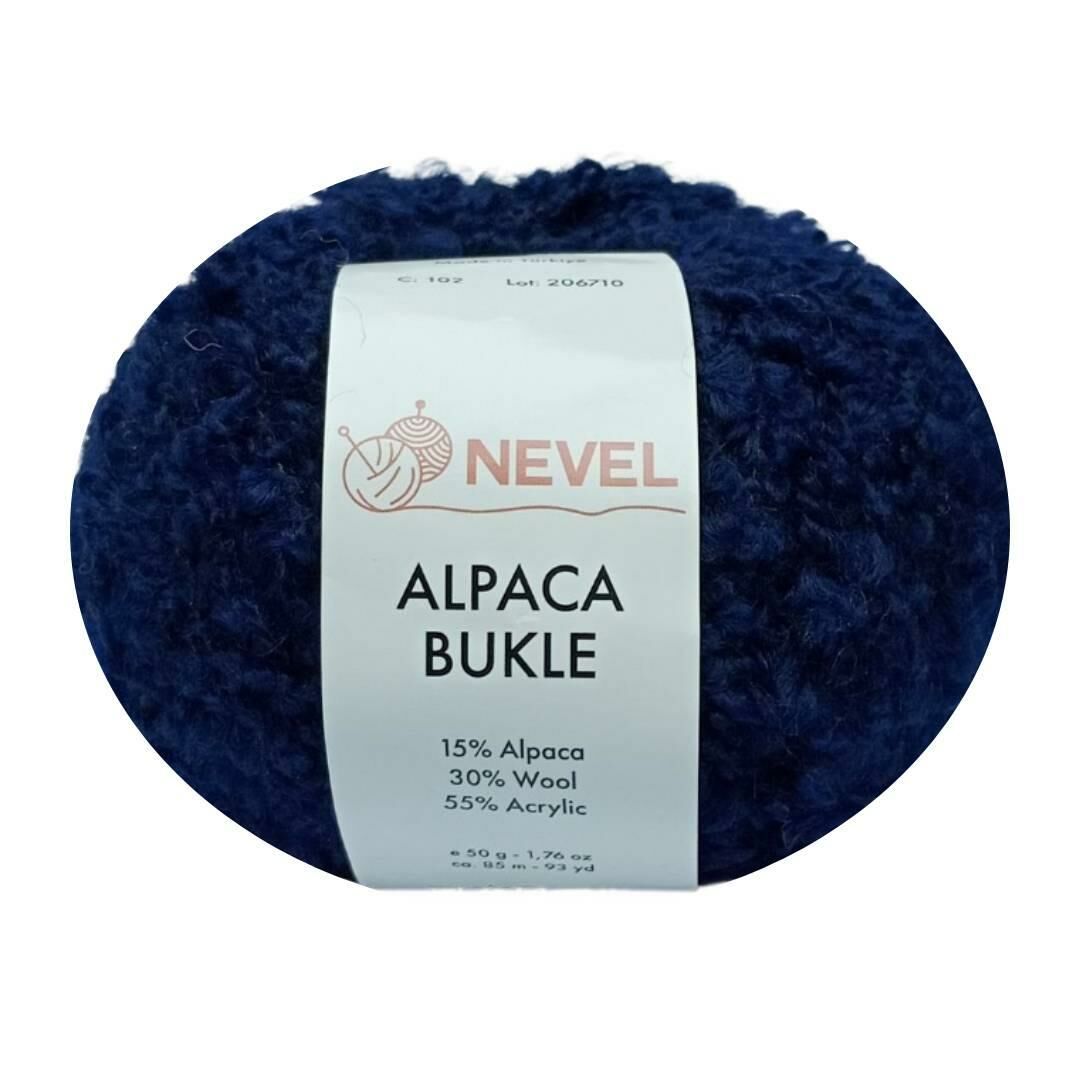 Nevel Alpaca Bukle El Örgü İpi