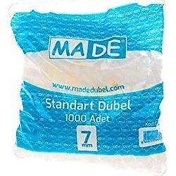 Plastik Dübel Şeffaf 7-8-10-12-14 mm Ölçüleri 7 mm-1000 Adet