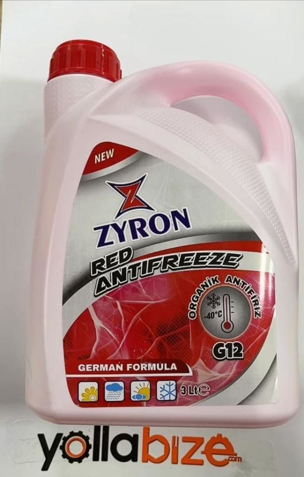 Antifiriz Kırmızı 3 Lt Zyron