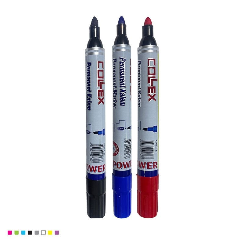 Koli Kalemi Permanent Marker Collex 12 Adet