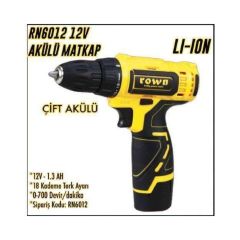 Rown RN6012 Li-Ion Çift Akülü Matkap