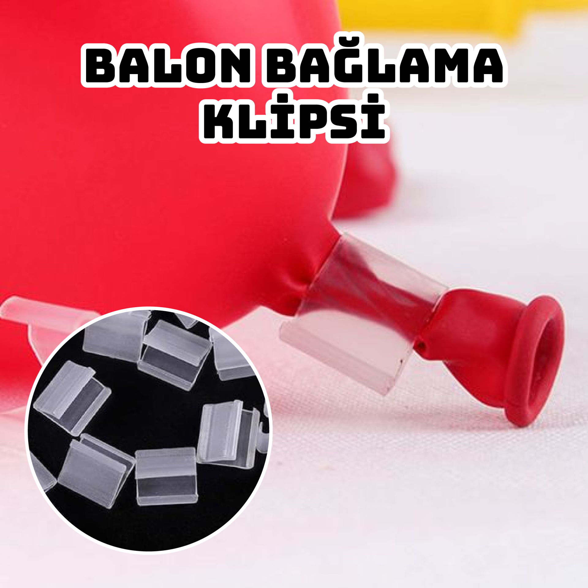 AÇILABİLEN BALON BAĞLMA KLİPSİ APARATI 50'Lİ