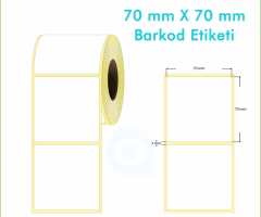 70x70 mm Eko Termal Etiket 500 Adet 1 Rulo