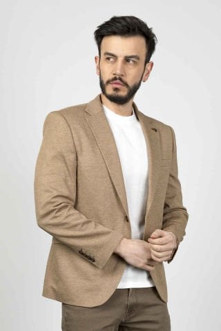 Cazador 1011 Erkek Blazer Ceket Bej