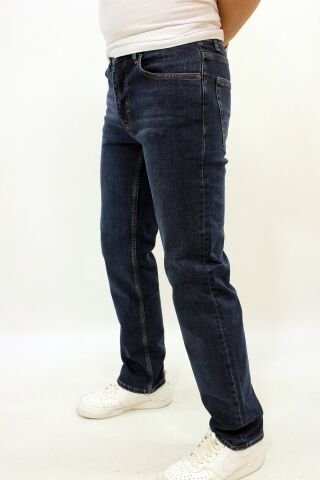 Milano 717-02 Dark Blue Rahat Kesim Erkek Likralı Kot Pantolon Mavi