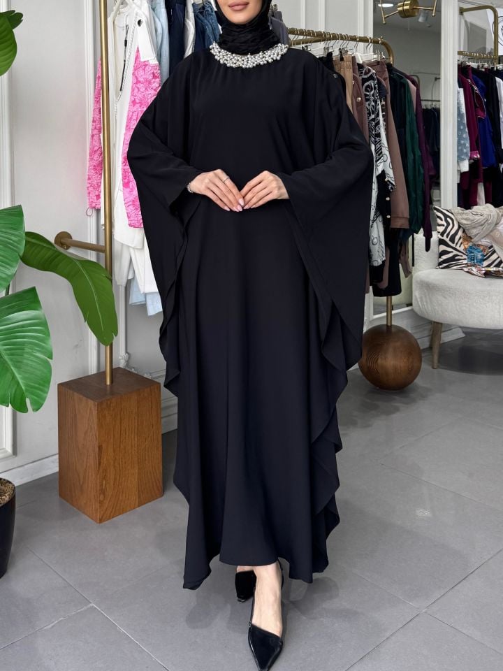 PERLA ELBİSE SİYAH