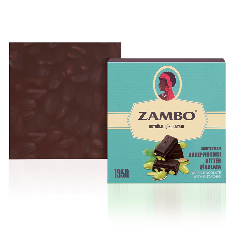 Zambo Antepfıstıklı Bitter Çikolata 90g