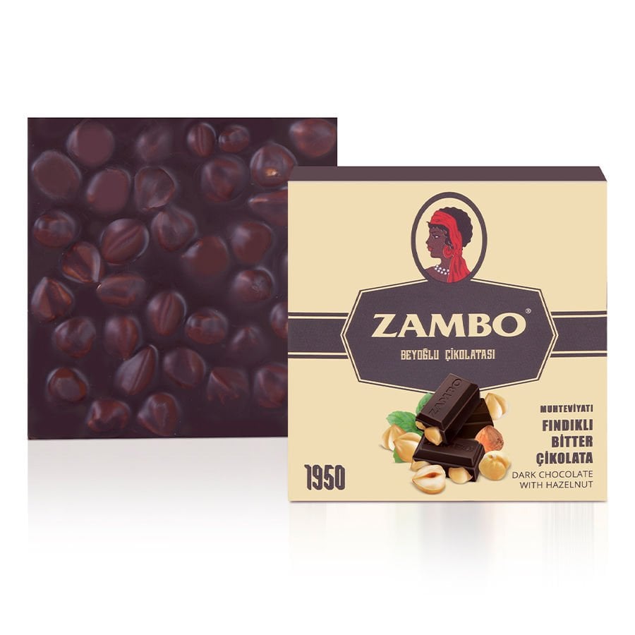 Zambo Fındıklı Bitter Çikolata 90g