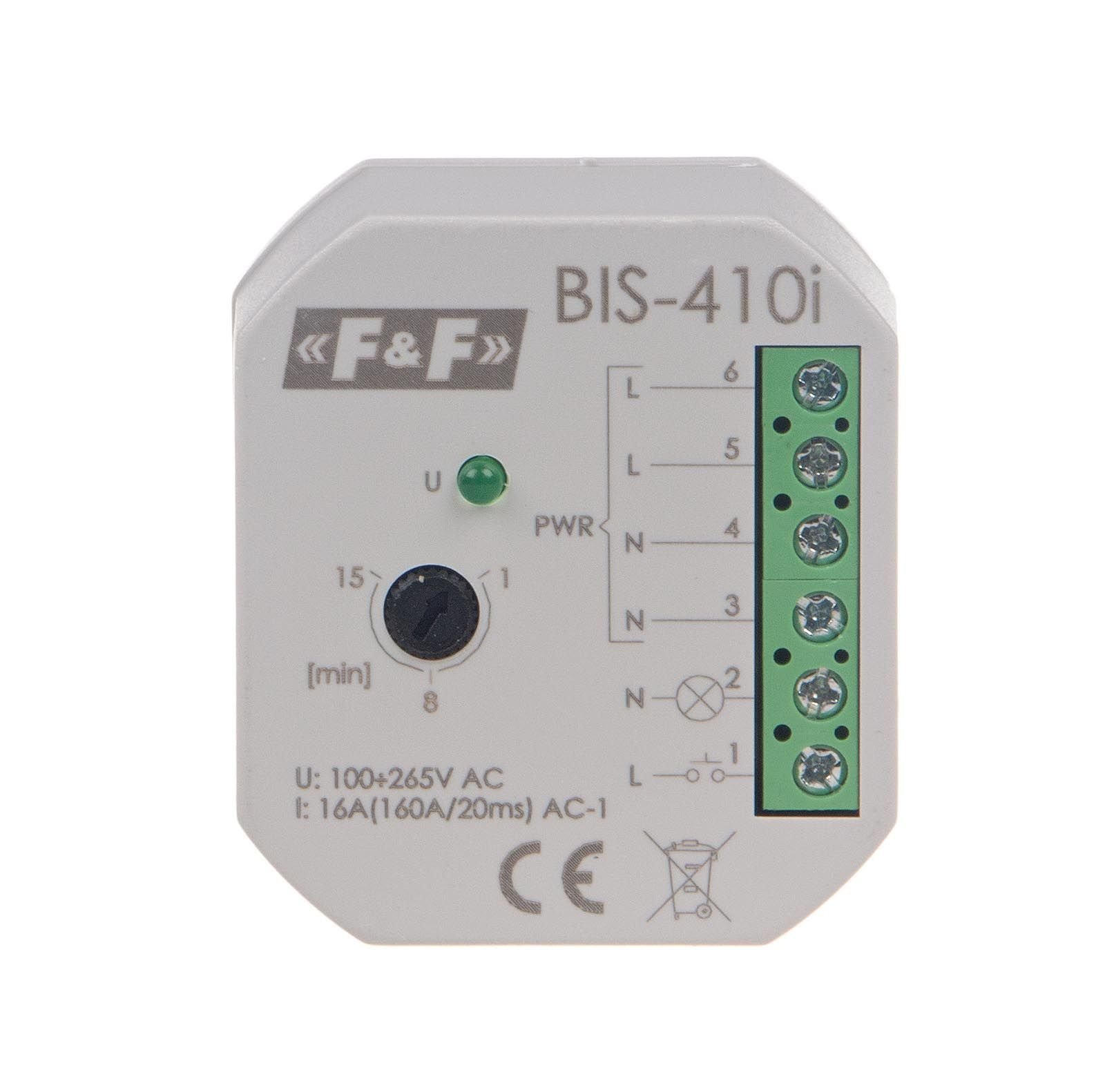 F&F BIS-410-LED 230 V Çift durumlu röle