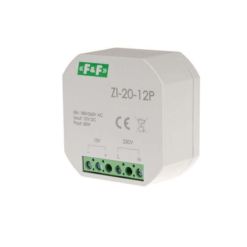 F&F ZI 20-12P Sıva Altı Güç Kaynağı Anahtarlamalı 12 V-20 W