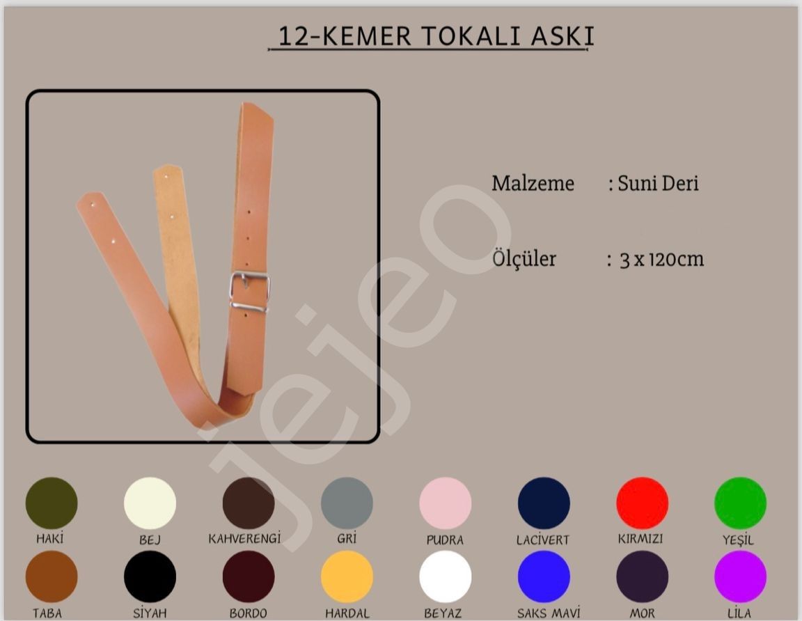 Kemer tokalı askı 3x120 tek