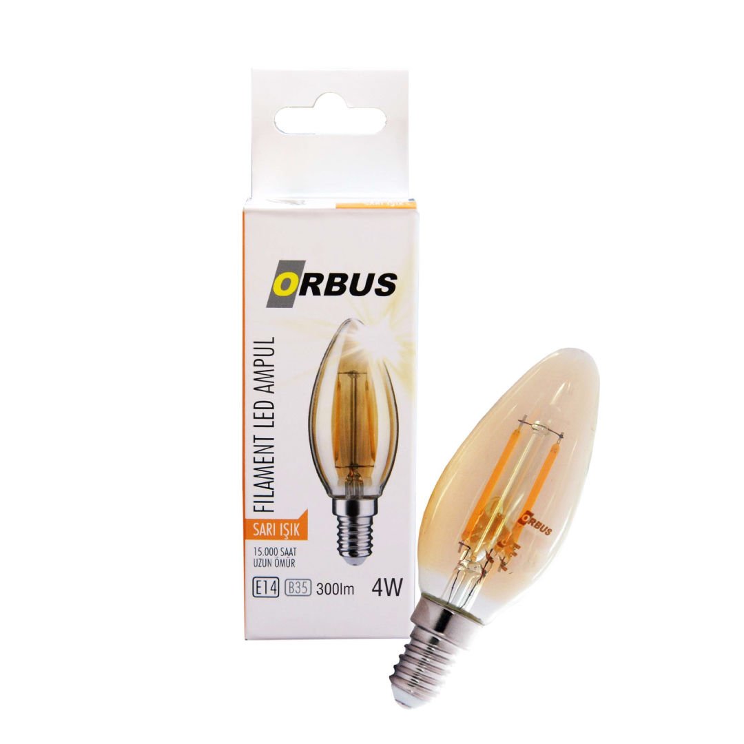 Orbus BA3 Amber 4W AMBER E14 300Lm