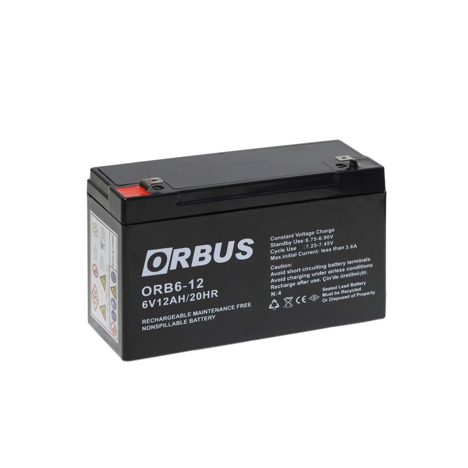 ORBUS / 6V 12 AH Kuru Akü