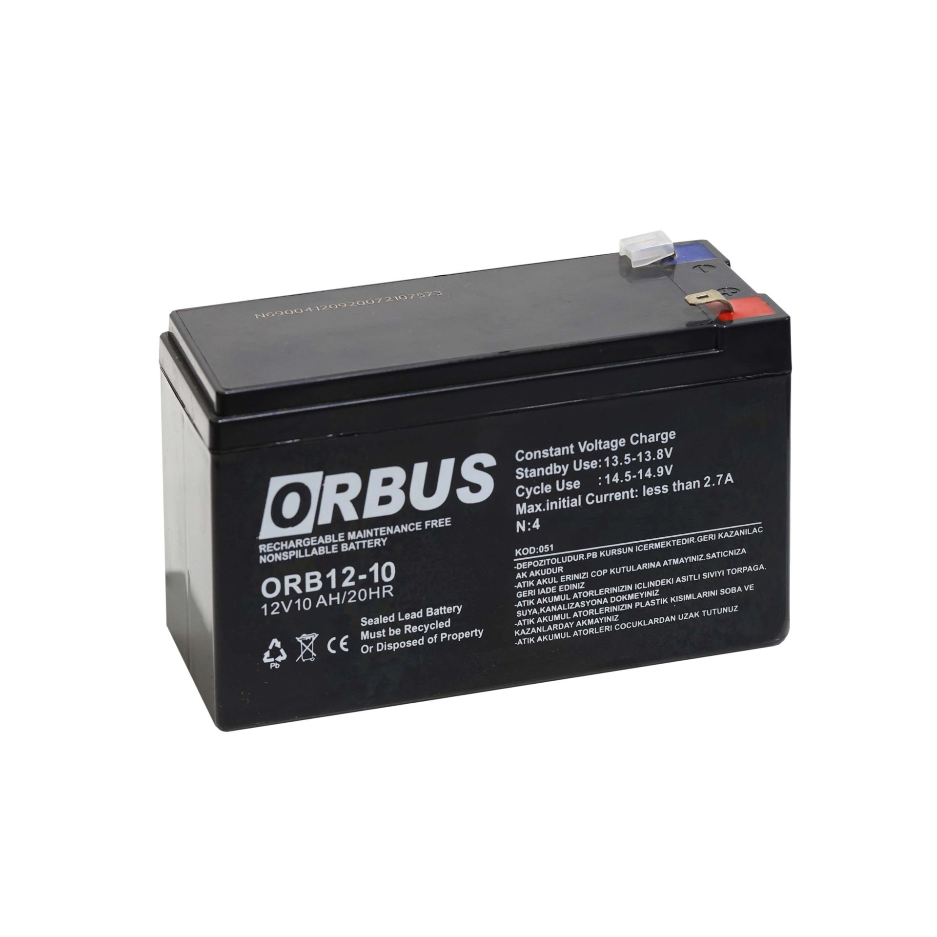 ORBUS / 12V 10 Ah Kuru Akü