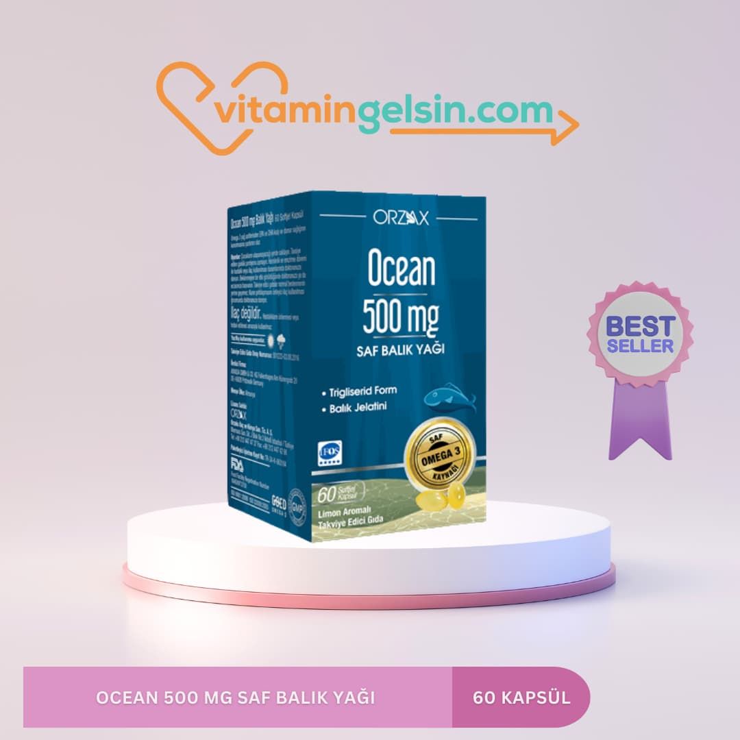 Ocean 500 Mg Saf Balık Yağı 60 Kapsül