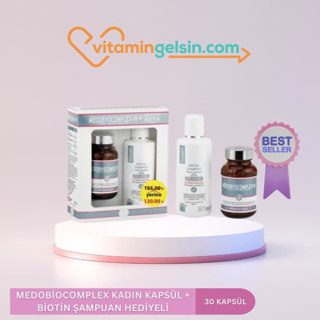 Medobiocomplex Kadın Kapsül + Biotin Şampuan Hediyeli