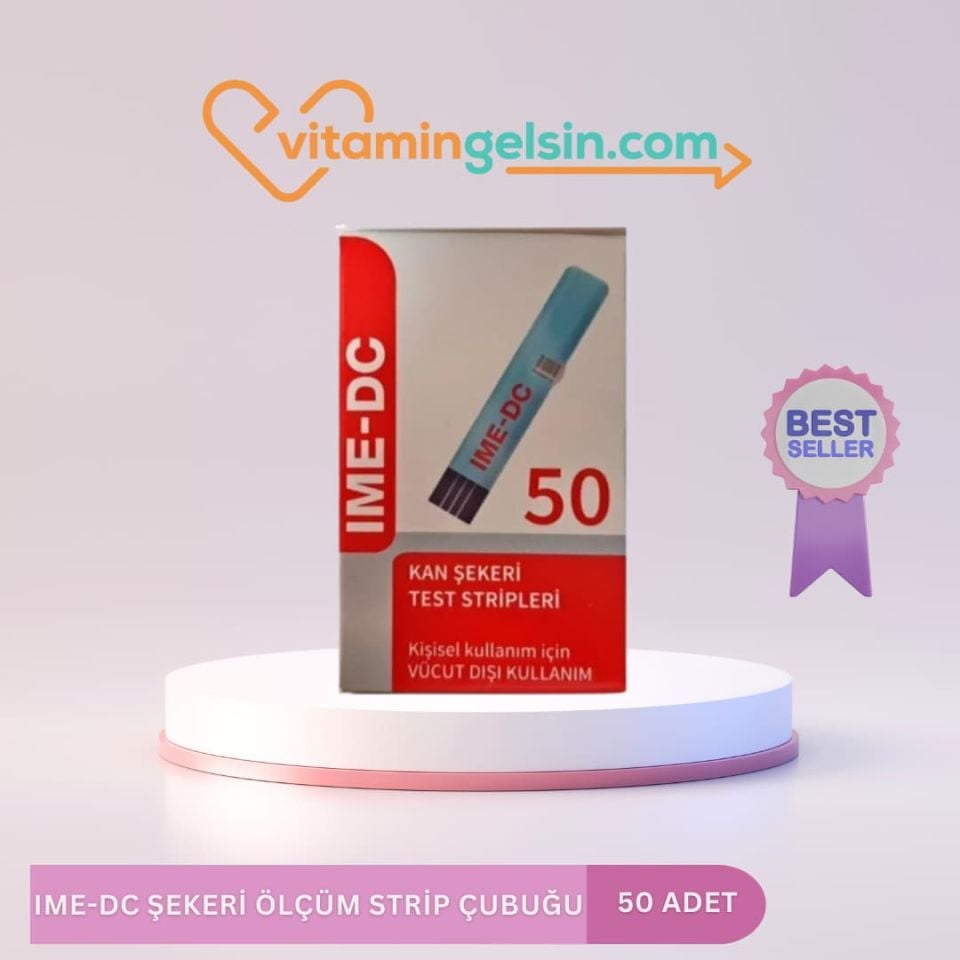Ime-dc Şekeri Ölçüm Strip Çubuğu 50'li