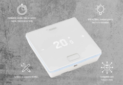 Rehau NEA SMART 2.0 Oda Termostatı HRW Sıcaklık/Nem ölçer Kablosuz Beyaz