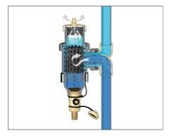 Caleffi 5464 DISCALDIRTMAG Hava Ayırıcı 1'' D