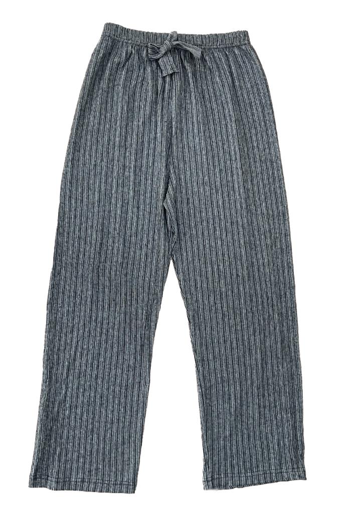 Kadın Yumuşak Dokulu Pamuklu Beli Lastikli Bol Paça Oversize Eşofman Pijama Altı SİYAH - M