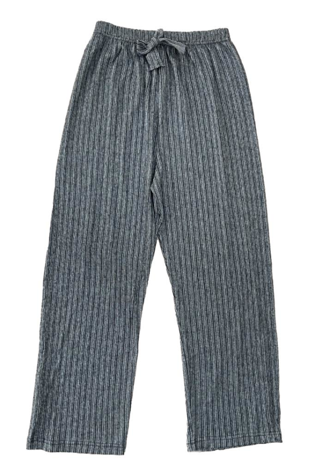 Kadın Yumuşak Dokulu Pamuklu Beli Lastikli Bol Paça Oversize Eşofman Pijama Altı SİYAH - L