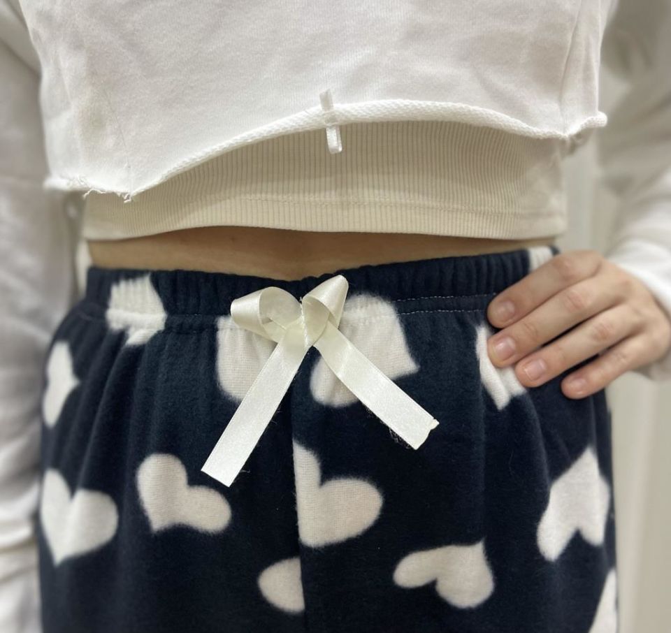 Kadın Polar Pijama Altı Kışlık Lastikli Bel Tek Alt SİYAH - 3XL