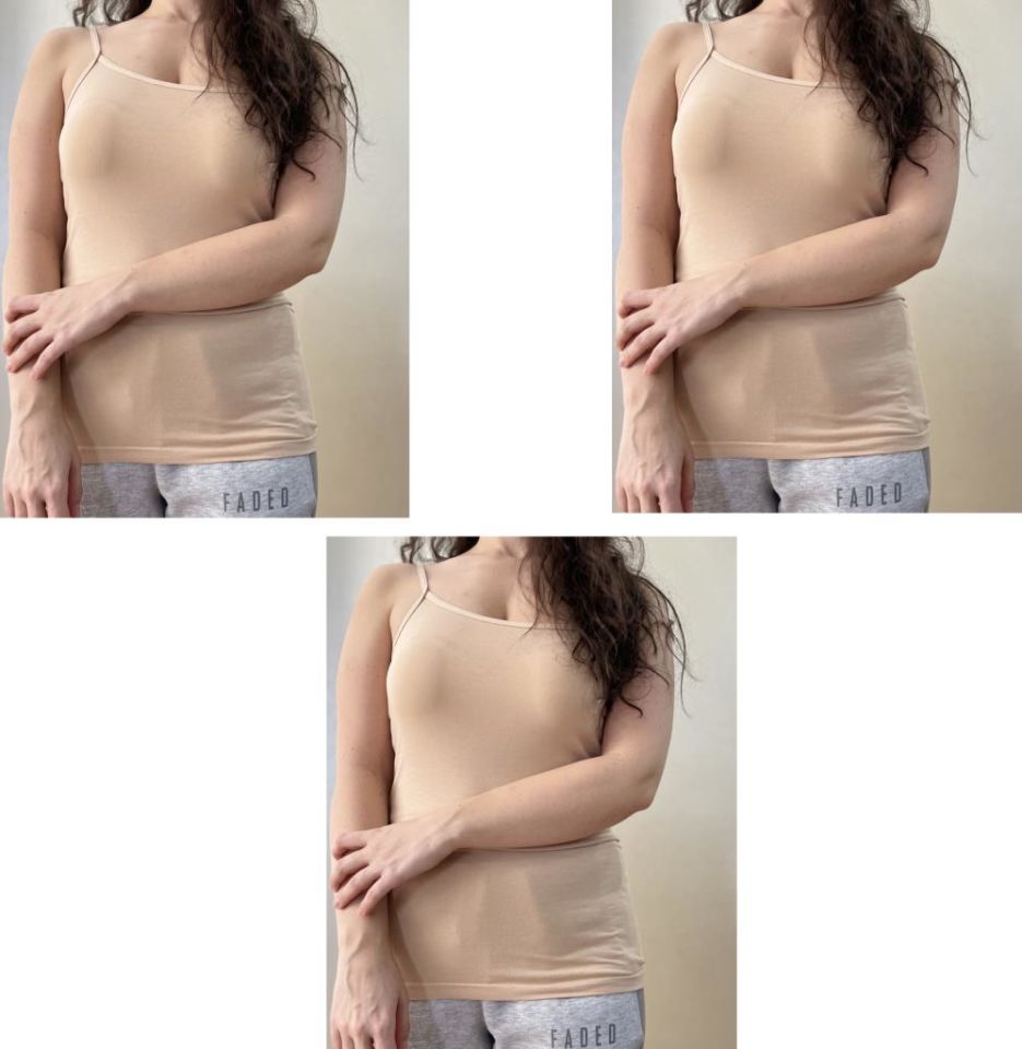 Pamuklu Likralı Askılı Body Atlet 3 Adet Ten - XL