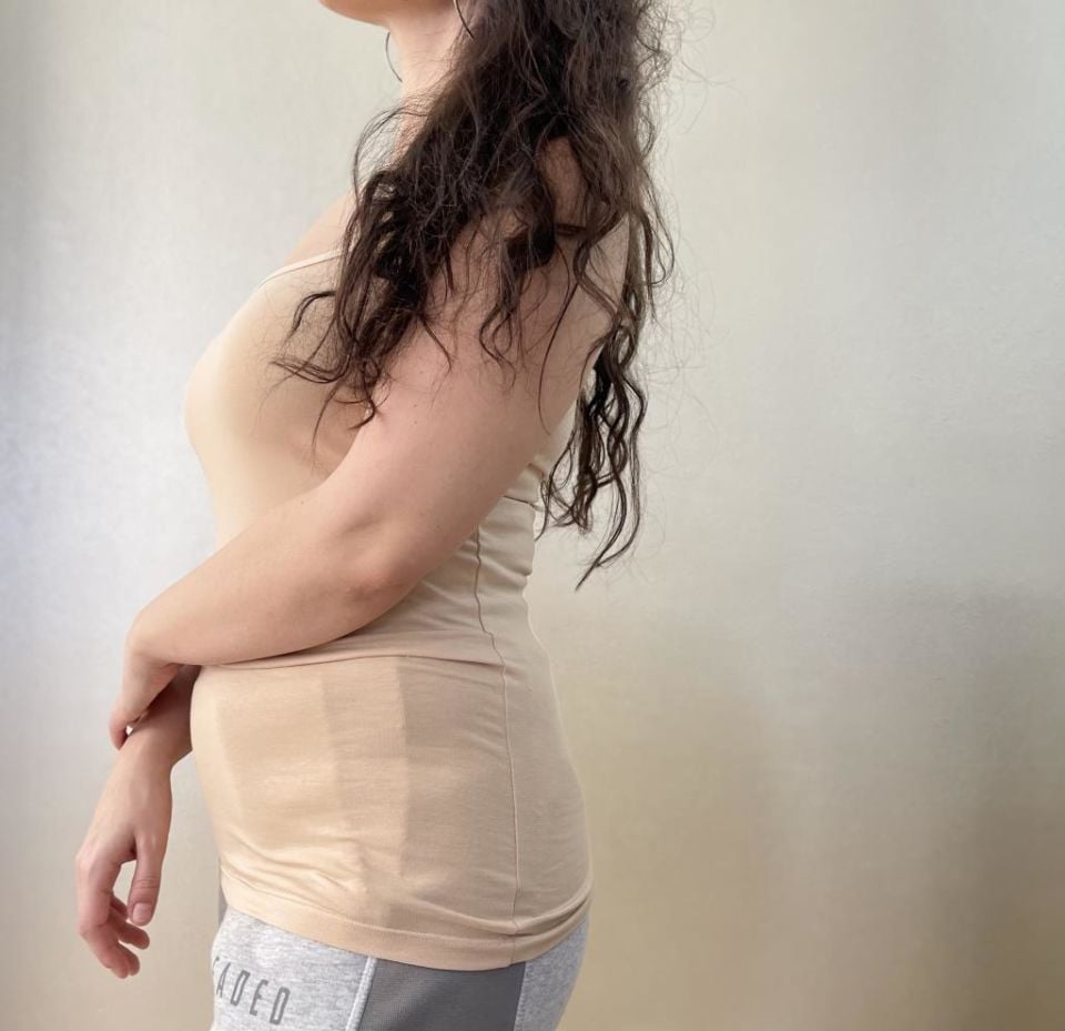 Pamuklu Likralı Askılı Body Atlet 3 Adet Ten - XL