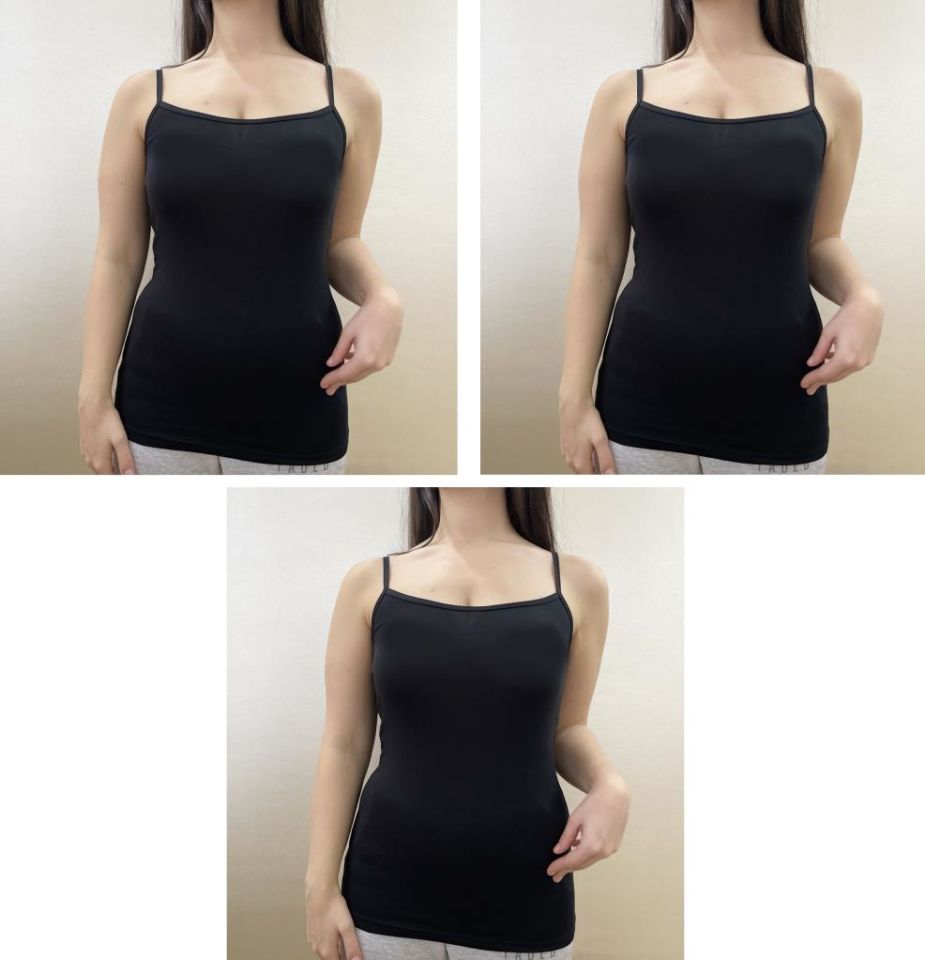 Pamuklu Likralı Askılı Body Atlet 3 Adet SİYAH - M