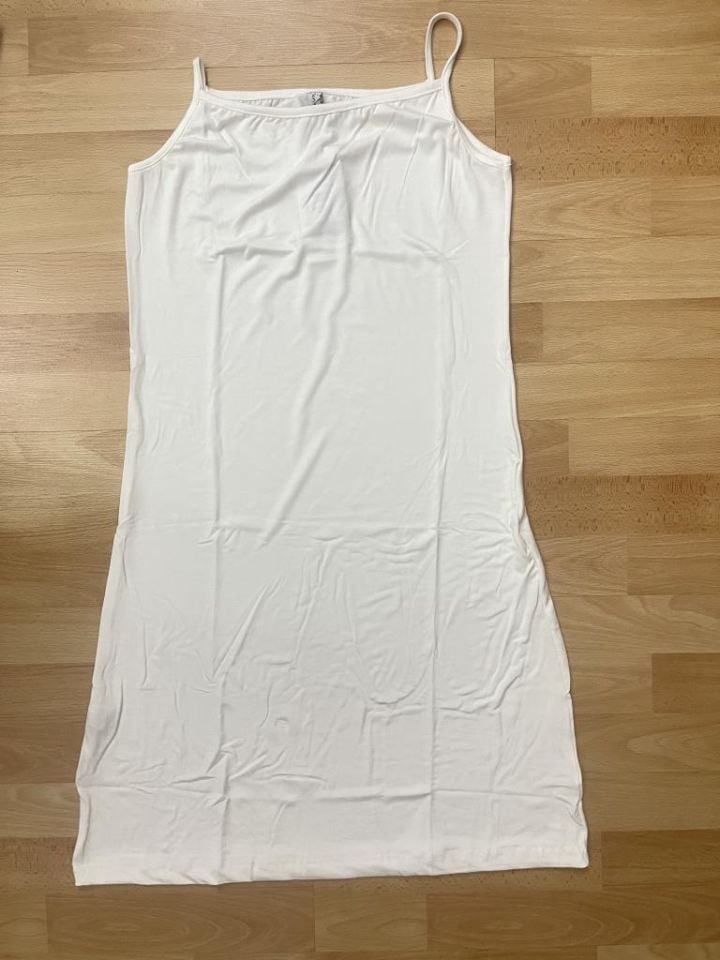 Kadın Pamuklu Penye Viskon İp Askılı İçlik Tunik MOR - S/M