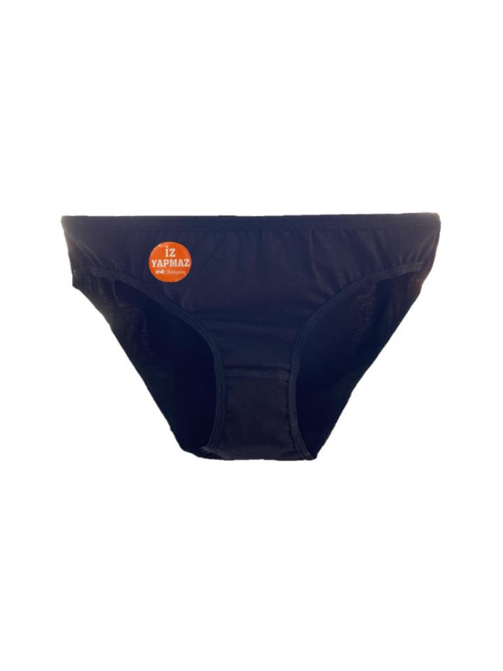 Kadın İz Yapmaz Bikini Külot 3 Adet SİYAH - M