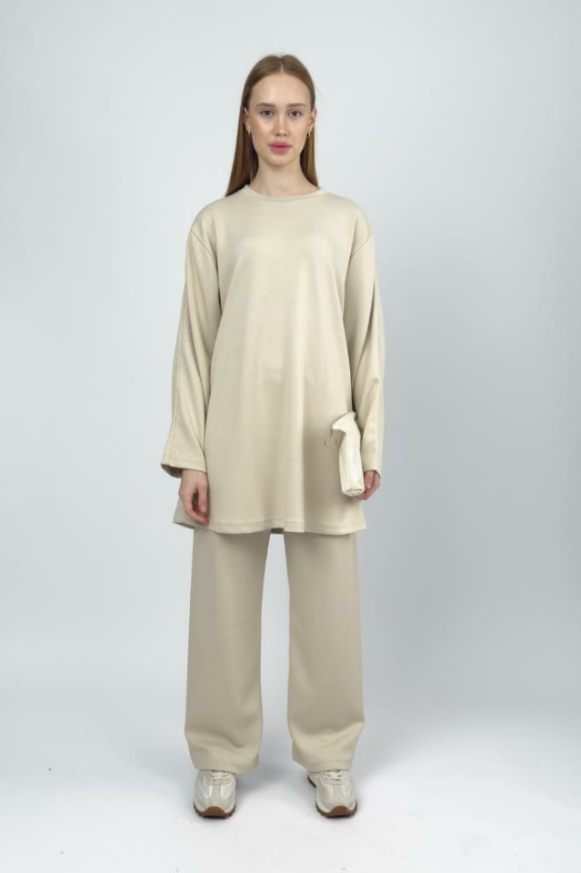 Kadın Modal Tencel Tunik Pantolon Takım