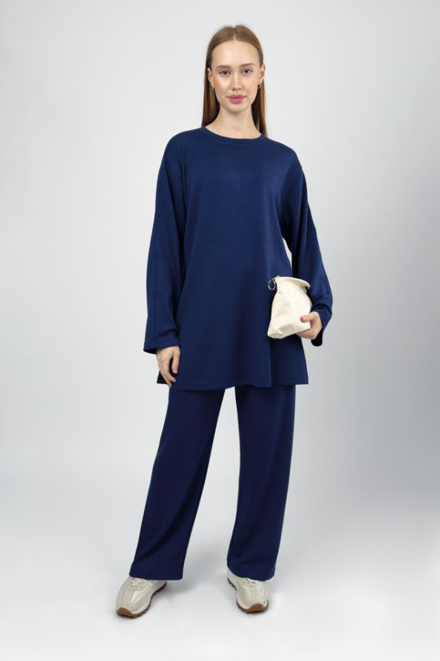 Kadın Modal Tencel Tunik Pantolon Takım Laci - 2XL/3XL