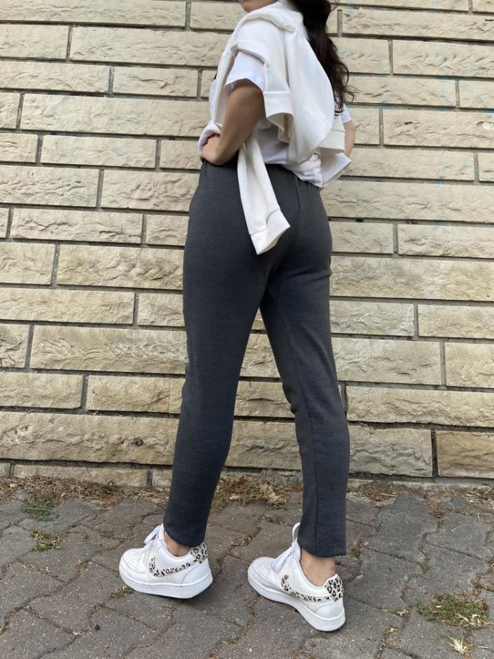 İç Giyim Kışlık İçlik Şardonlu Unisex Ağlı Termal Tayt Füme - STANDART