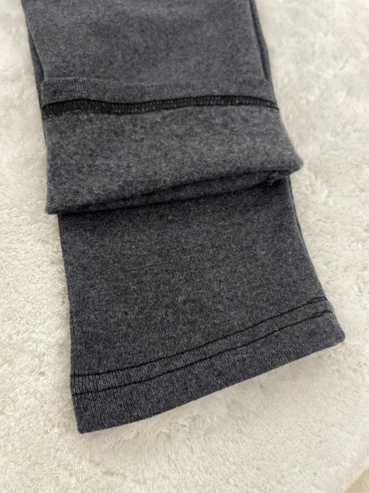 İç Giyim Kışlık İçlik Şardonlu Unisex Ağlı Termal Tayt Füme - STANDART