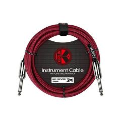 Kirlin IWCX - 201 PN - RD 3 Mt  Kırmızı  Örgülü Enstrüman Kablosu