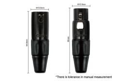 Kirlin MWC 270 PB 3 Mt / BKA Gri-Siyah Örgülü Mikrofon Kablosu