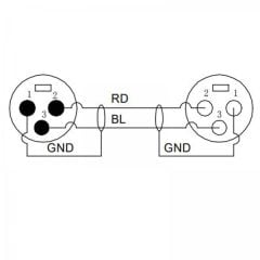 ENOVA EC-A1-XLFM-10 10 Metre XLR XLR Kablo