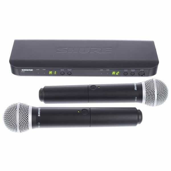 Shure BLX288E/PG58 Kablosuz Çift El Telsiz Mikrofon