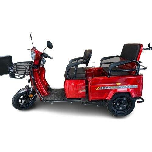 RKS XIGMA PLUS ÜÇ TEKERLİ ELEKTRİKLİ SCOOTER KABİNSİZ KIRMIZI