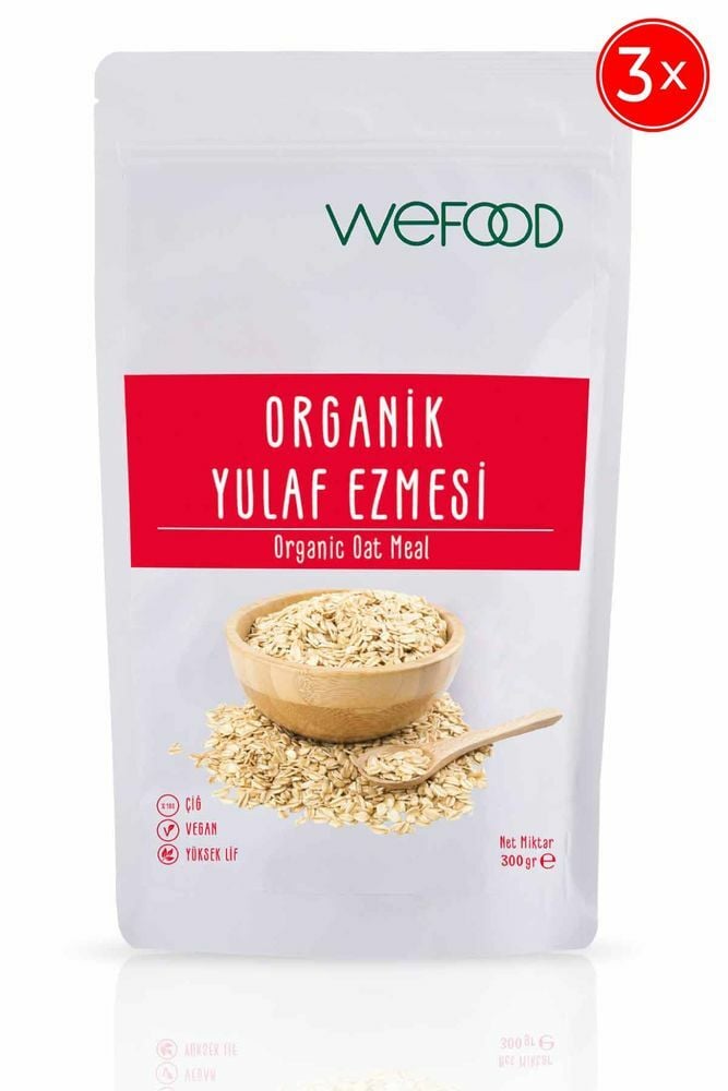 Wefood Organik Yulaf Ezmesi 300g (3 Adet)