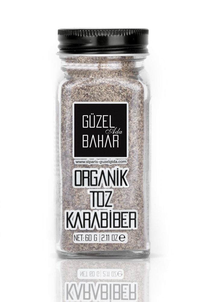 Güzel Ada Gıda Organik Toz Karabiber 60g