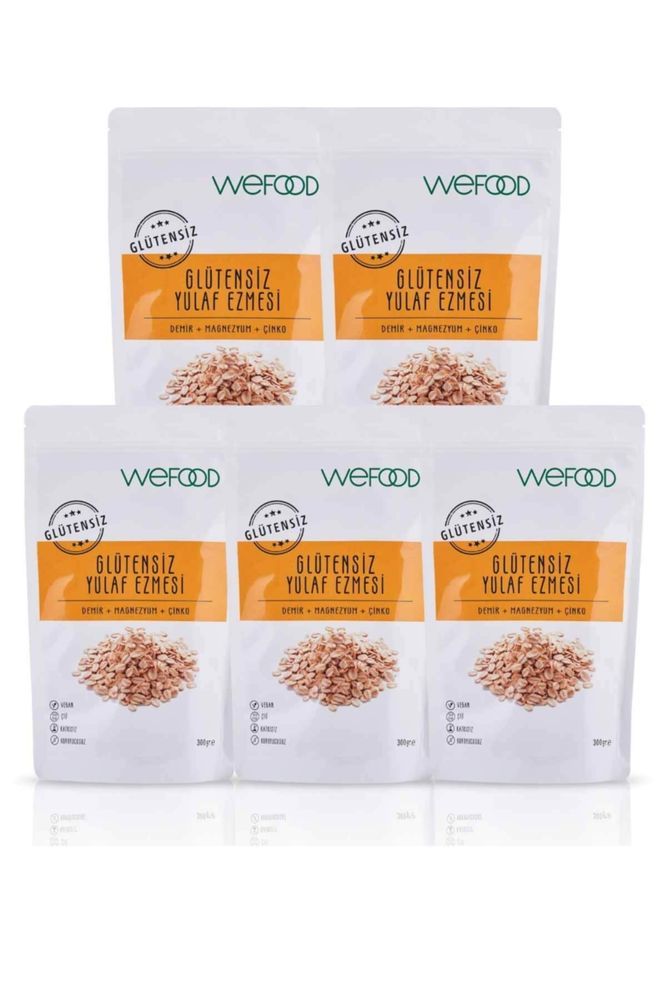 Wefood Glütensiz Yulaf Ezmesi 300g (5 Adet)