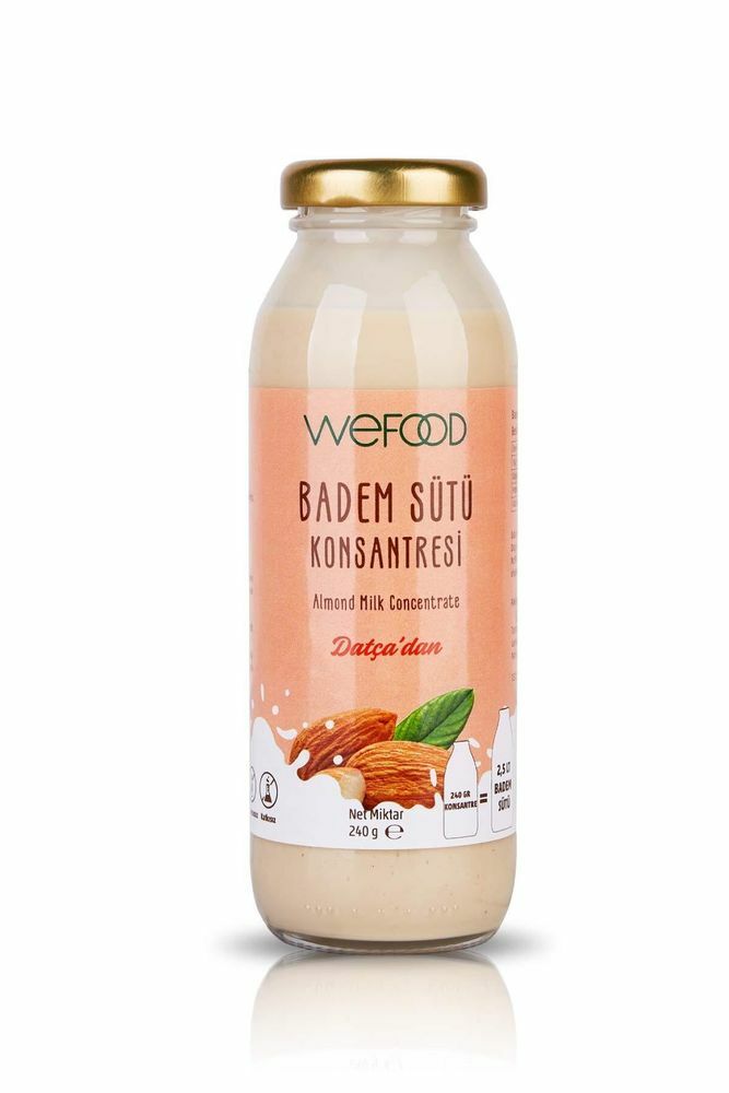 Wefood Badem Sütü Konsantresi (Şekersiz, %100 Badem) 240g