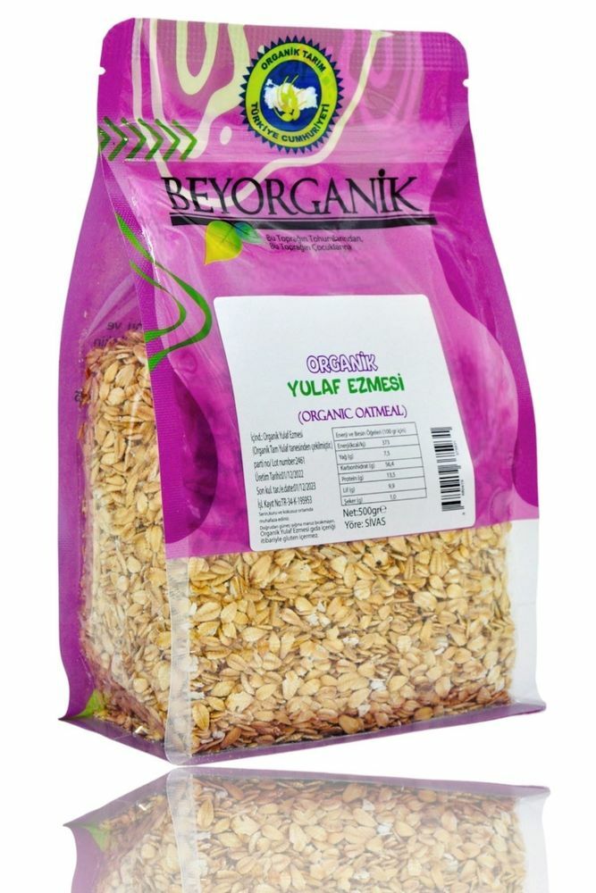 BEYORGANİK Organik Yulaf Ezmesi 500g %100 Yerli Yulaf